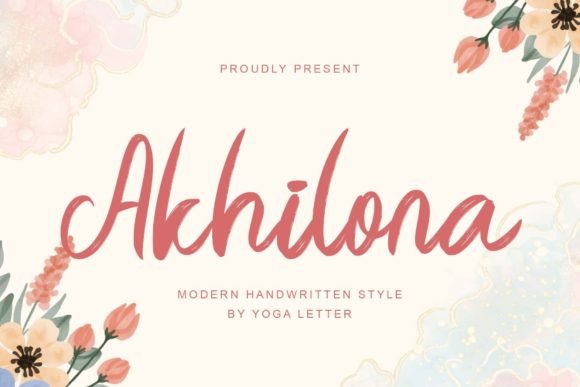 Akhilona: The Elegant Handwritten Font for Modern Editorial Design