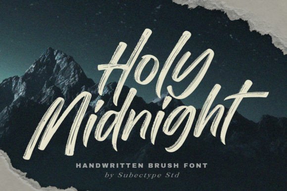 Bring Warmth to Your Shop with the Holy Midnight Typeface