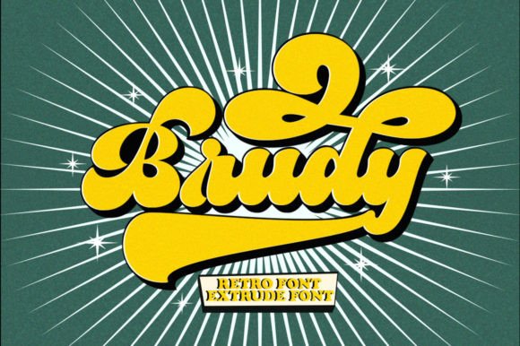 Brudy: The Urban Retro Typeface That Elevates Small Business Branding