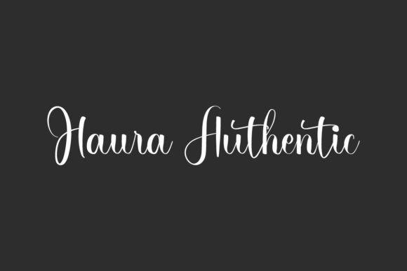 Haura Authentic: The Flowing Script Font for Elegant Brand Identity
