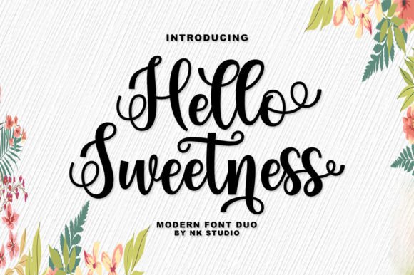 Hello Sweetness: A Modern Script Font for Your Brand Identity
