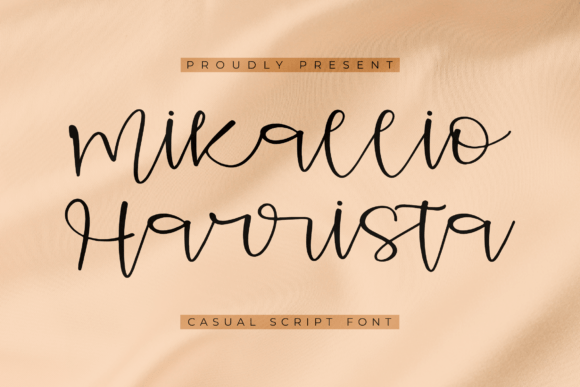 Mikallio Harrista: A Casual Script Typeface for Modern Editorial Design