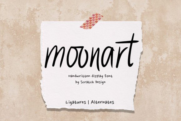 Moonart: A Handwritten Typeface for Authentic Branding