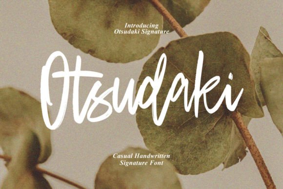 Otsudaki Font: The Handmade Typeface for Dynamic Web Design