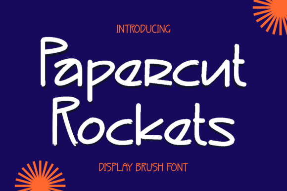 Papercut Rockets: The Perfect Display Font for Your Brand Identity