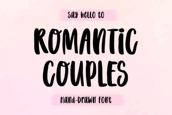 Romantic Couples: The Elegant Typeface for Editorial Design
