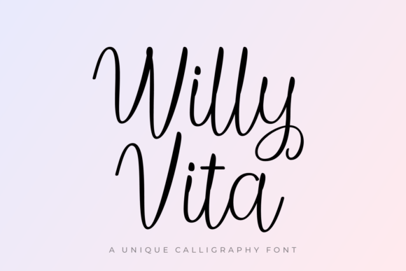 Willy Vita: The Elegant Script Font for Handmade Labels and Prints
